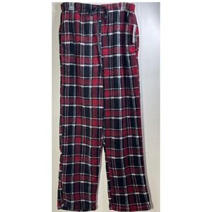 Hotel Spa Collection Plaid Flannel Lounge Pants Sleepwear Red Black‎ White XL